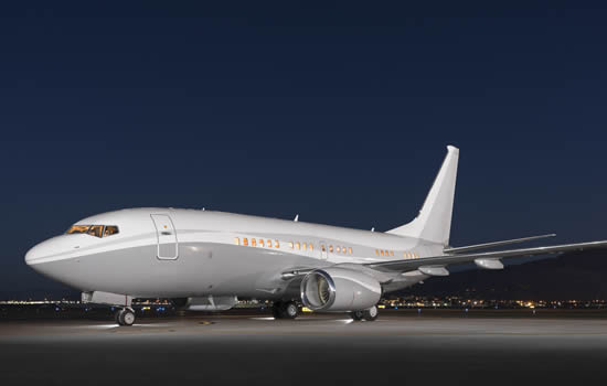 Silver Air's Boeing Business Jet.