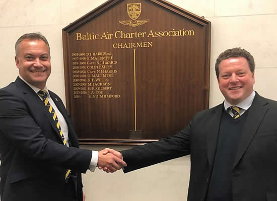Nick Weston (left) with outgoing BACA Chairman, Richard Mumford. Nick Weston (left) with outgoing BACA Chairman, Richard Mumford.