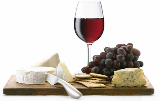 cheese and wine