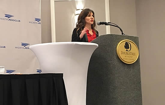 Ashley Bowen Cook, agency vice president and brand director, was the first woman to sit on the Wichita Aero Club executive committee and to serve as vice chair, a role she still holds.