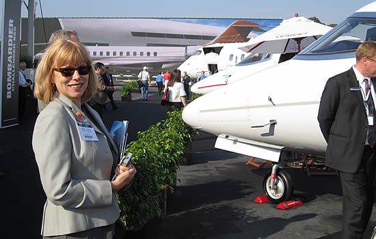 That’s me, Deanna Harms, EVP, at one of the dozens of NBAA conventions I’ve attended since joining Greteman Group in 1996 and its chief operating group, or COG as we call it.