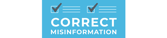 correct misinformation