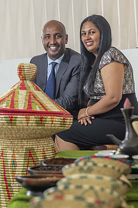 Dawit Lemma, CEO, and Helina Teshome,CCO, Krimson Aviation.