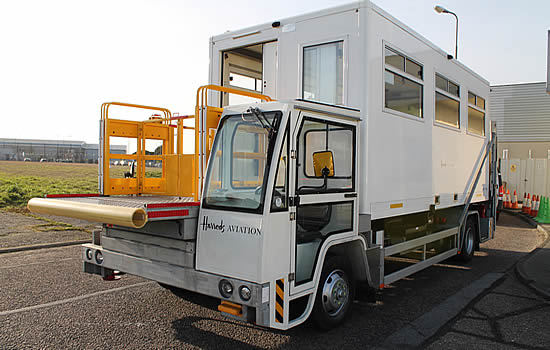 New ambulift at London Stansted Airport.