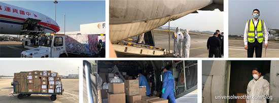 Universal supporting humanitarian medical supply missions during COVID-19 crisis