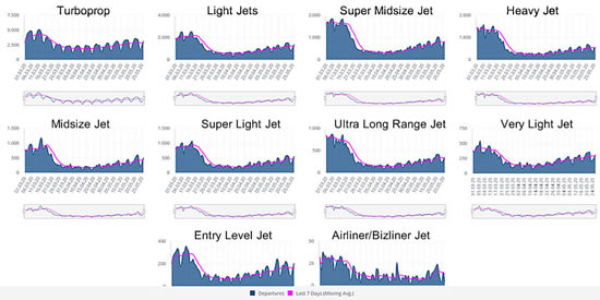 Bizav aircraft segments through May 26 2020