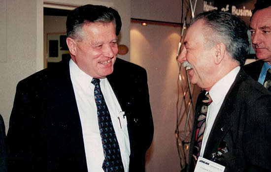 EBAA President Francois Chavatte (left) with, then, EBAA CEO Fernand Francois. 