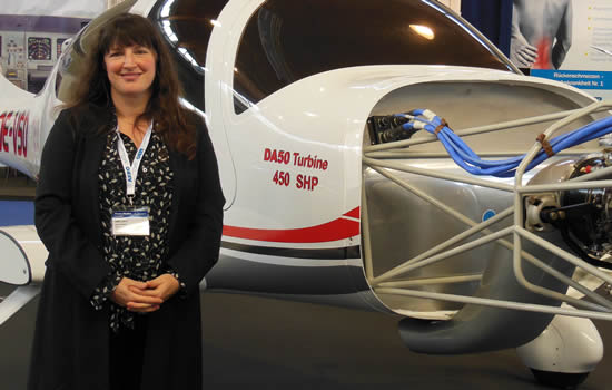 Kate at Aero Friedrichshafen.