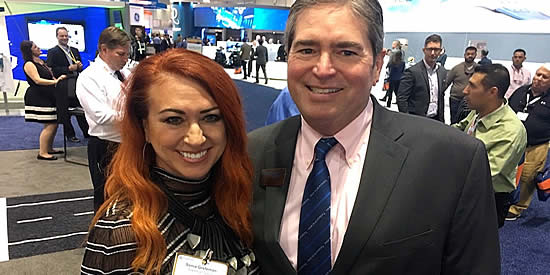 NBAA-BACE also allows industry professionals to network with new and longtime friends. We loved running into Todd Winter, CEO of Mid-Continent Instruments and a longtime friend of the agency, in 2017.