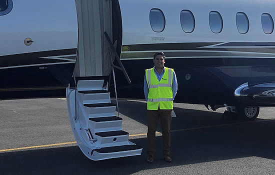 Dan Welinder with Zenith Aviation's Citation Latitude.