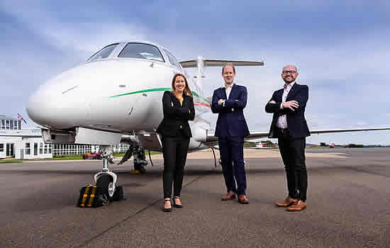 Melanie Blackman, Head of Charter Services, Dominvs | Gareth Caldwell, Commercial Director, Voluxis | Chris Mace, CEO, Dominvs.