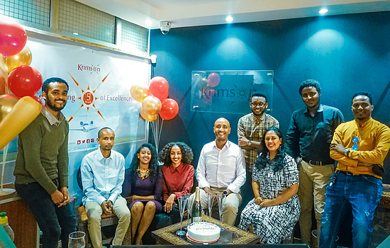 Lemma and his team marked its milestone with a small office celebration.