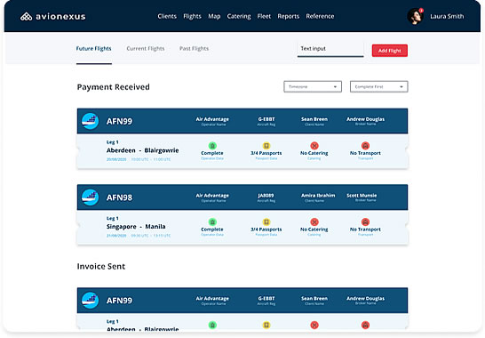 Make Tech Fly launch AvioNexus new flight management