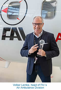 Volker Lemke, head of FAI´s Air Ambulance Division