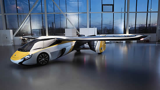The AeroMobil in airplane configuation . . .
