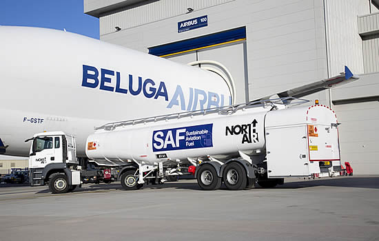 Air bp has supplied SAF to Airbus-owned Hawarden for fuelling the Beluga
