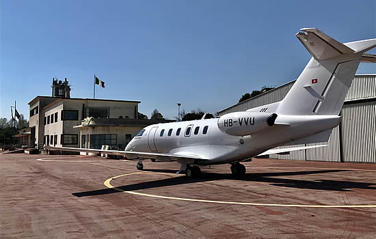 Venice-Lido welcomes its first business jet