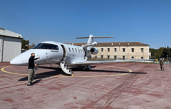 Venice-Lido welcomes its first business jet