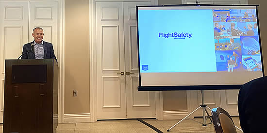 FlightSafety International CEO Brad Thress.