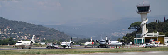 Canne-Mandelieu Airport on the French Riviera