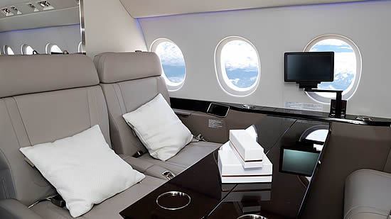 Nothing is impossible in the world of private jet interiors