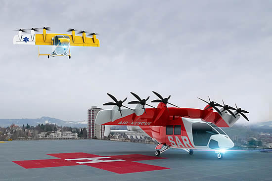 The Dufour Aerospace Aero3 is well suited for roles such as Air Ambulance or Search and Rescue.