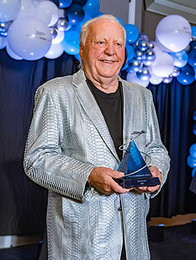 Wichita Aero Club 2022 honoree Ron Ryan. Past trophy honorees include the late Velma Wallace (2011), Jeff Turner and Spirit AeroSystems (2012), John O’Leary and Airbus Americas Engineering (2013), Russ Meyer (2014), Al Higdon (2015), Doc’s Friends Restoration Team (2016), Paul Bowen (2017), Lynn Nichols and Yingling Aviation (2018), Jack Pelton of EAA (2019) and Clay Lacy (2020).