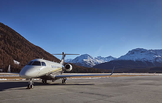 Flexjet Praetor 600 at Samedan, Switzerland.