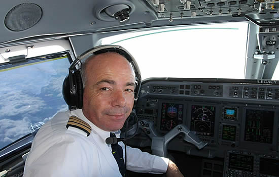 Glyn Anderson, Chief Pilot at Luxaviation UK.
