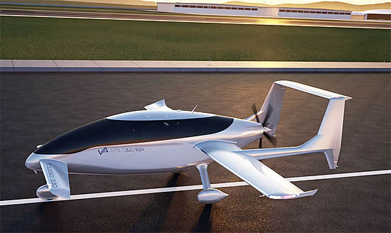 VoltAero's Cassio 330 electric-hybrid aircraft prototype.