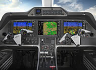 The Garmin G1000 NXi avionics suite in an Embraer Phenom