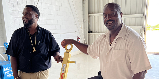 Roy Romney (right) joins the team as operations manager and Cromwell Freeman joins as operations supervisor.
