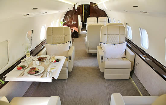 ExecuJet Africa Global Express Interior