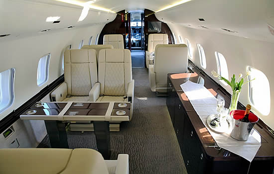 ExecuJet Africa Global Express Interior