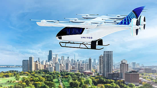 United invests another $15m in electric flying taxi market with Eve