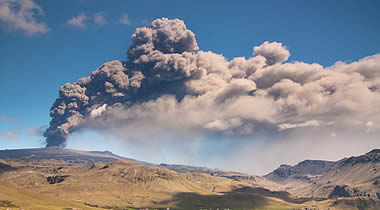The 2010 Eyjafjallajökull eruption.