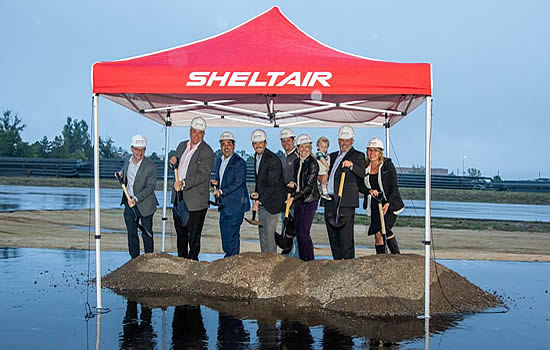 New hangar ribbon-cutting plus groundbreaking ceremony marks doubleheader event for Sheltair in Colorado