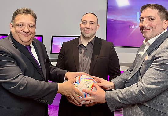 (L to R): Duke LeDuc, Head of Strategy Development, UAS; Matt Borie, Head of Intelligence, Osprey Flight Solutions and Tim Ford, President and Managing Director, myairops.