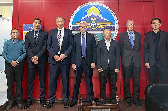 Representatives from CAAi, the State Civil Aviation Agency and the World Bank at the project kick-off meeting in Bishkek. 