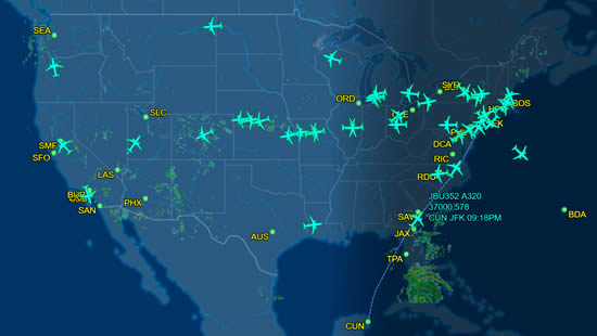 There are numerous organizations that provide varying forms of public tracking services, including FlightAware, Radarbox and Planefinder | Image shown courtesy FlightAware.