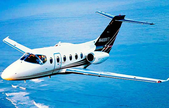 he Nextant 400XTi - one of Exquisite Air Charter's most chartered light jets in recent months.