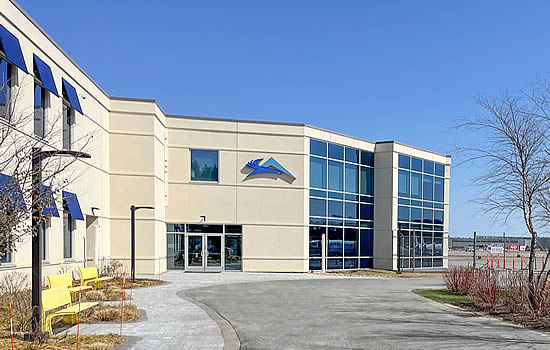 The project underway at Atlantic Boston/Bedford (BED) is still currently under construction and pictured is the FBO facility.