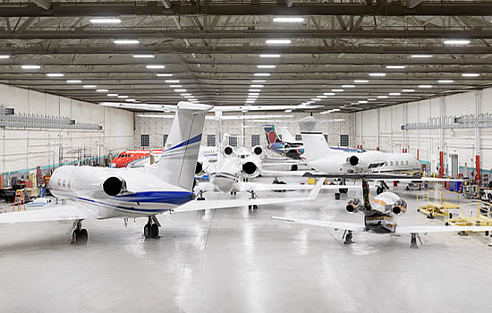 Clay Lacy Aviation MRO Station at Van Nuys Airport.