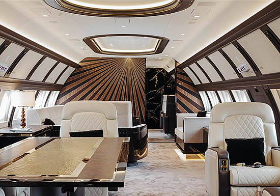 Jet Aviation delivers hand-crafted Art Deco VVIP interior