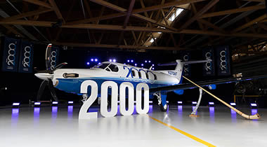 Pilatus hands over the 2,000th PC-12 to PlaneSense