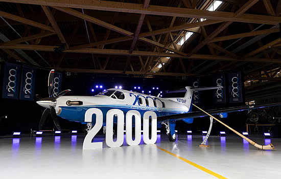 Pilatus hands over the 2,000th PC-12 to PlaneSense