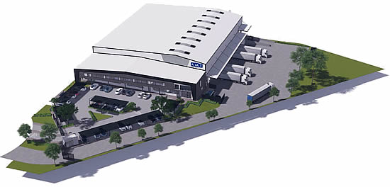 Artist's impression of AMI's new Johannesburg facility.