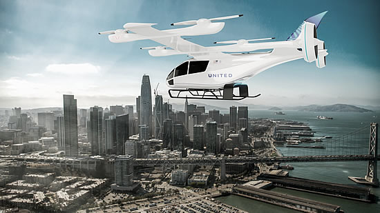 United Airlines and Eve Air Mobility collaborating to bring first electric commuter flights to San Francisco