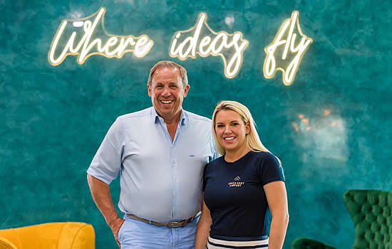 Leeds East Airport CEO, Chris Makin, with Director, Sally Rafferty.