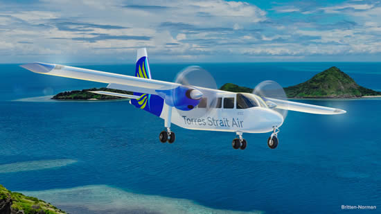 Australia's Torres Strait Air confirms $25m deal to order 10 new Britten-Norman Islanders